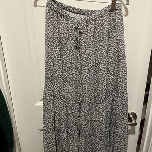 Aerie Maxi cheetah skirt
